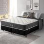 Imagem de Cama Box King Preto + Colchão Molas Ensacadas HiperSoft Seattle 193x203x69cm