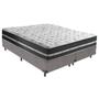 Imagem de Cama Box King Preto com Base Cinza Classic Anjos