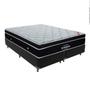 Imagem de Cama Box King Preto e Ortobom Elegant Molas Ensacadas EuroPillow