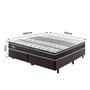 Imagem de Cama Box King Reforçado 193x203x38cm e Colchão Gransleep Molas Verticoil