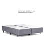 Imagem de Cama Box King Size Herval Alba, Cinza, 65x193x203 cm