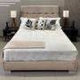 Imagem de Cama Box Luxo Com Cabeceira Berlim Linho Bege RBL Casal 1,40 X 1,90