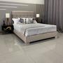 Imagem de Cama Box Luxo Com Cabeceira Berlim Linho Bege RBL King 1,95 X 2,05