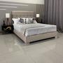 Imagem de Cama Box Luxo Com Cabeceira Berlim Linho Bege RBL Queen 1,60 X 2,00