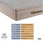 Imagem de Cama Box Marrom e Colchão Airtech SpringPocket Molas Ensacadas Queen Ortobom
