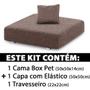 Imagem de Cama Box Para Cachorro + Travesseiro - Caminha Pet - Bf Colchões