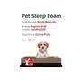 Imagem de Cama box PET Cachorro / Gato Médio Sleep Foam MarromPreto (75x55x10) - Pelmex