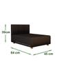 Imagem de Cama Box Pet Cachorro Porte Menor 60 cm Agata Cor Preto