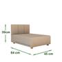 Imagem de Cama Box Pet Cachorro Porte Menor 60 cm Magie Cor Bege