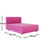 Imagem de Cama Box Pets Dog Porte Maior 80 cm Bob cor Pink- JM Casa dos Móveis