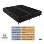 Imagem de Cama Box Preta Queen Size 158cm Madeira KazaMix