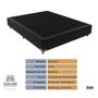 Imagem de Cama Box Preto Casal Conjunto Extra Firme Airtech D45 Ortobom