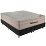 Imagem de Cama Box Preto e Colchão Airtech SpringPocket Molas Ensacadas Queen Ortobom