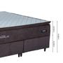 Imagem de Cama Box Queen (158X198) D28 Molas Ensacadas Marrom Agile