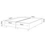 Imagem de Cama Box Queen 158x198x78 com Colchão Molas Ensacadas Duplo Molejo Chile Yescasa