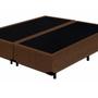 Imagem de Cama Box Queen Bipartido Recanto do Sono Suede Marrom 40x158x198