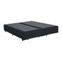 Imagem de Cama Box Queen Bipartido SP Móveis Suede Preto - 30x158x198