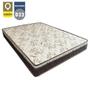 Imagem de Cama Box Queen Bipartido Suede +  Colchão Elegance Ortopédico Espuma D33 Extra Firme 158x198x63 Preto