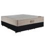 Imagem de Cama Box Queen Bipartido Suede + Colchão Ortobom Airtech Molas Ensacadas 65x158x198 Preto