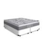 Imagem de Cama Box Queen Branca + Colchão de Molas Ensacadas - Castor - Gold Star Gran Plush 158cm