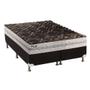Imagem de Cama Box Queen: Colchão Espuma D33 Paropas Pasquale Plus + Base CRC Suede Black(158x198)