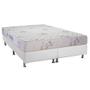 Imagem de Cama Box Queen: Colchão Espuma D45 Luckspuma  Gran Luck Floral + Base CRC Courano White(158x198)