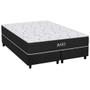 Imagem de Cama Box Queen: Colchão Espuma D45 Orthoflex  Bari + Base CRC Suede Gray(158x198)