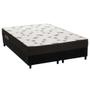 Imagem de Cama Box Queen: Colchão Espuma D45 Ortobom Light Ortopilow + Base CRC Suede Black(158x198)