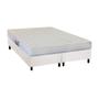 Imagem de Cama Box Queen: Colchão Espuma Herval AG65 Frontier + Base CRC Courano White(158x198)