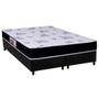 Imagem de Cama Box Queen: Colchão Espuma Orthoflex D28 Nápoles + Base CRC Suede Black(158x198)