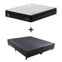 Imagem de Cama Box Queen + Colchão Mola Ensacada Probel Madrid Pillow Euro Queen 158x198x30cm