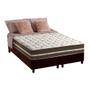 Imagem de Cama Box Queen: Colchão Molas Anjos Superlastic Classic + Base CRC Suede Marrom(158x198)