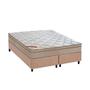 Imagem de Cama Box Queen: Colchão Molas Bonnel Castor  Revolution + Base CRC Suede Bege(158x198)