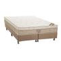 Imagem de Cama Box Queen: Colchão Molas Bonnel Ortobom Nanolastic Elegant + Base CRC Suede Bege(158x198)