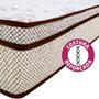 Imagem de Cama Box Queen Colchão Molas Ensacadas + Box Microfibra Bege BF 158x198x57cm 
