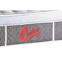 Imagem de Cama Box Queen: Colchão Molas Ensacadas Castor Pocket Light Stress Oxygen New + Base CRC Suede Cinza(158x198)