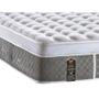 Imagem de Cama Box Queen: Colchão Molas Ensacadas Castor Pocket Light Stress Oxygen New Plush + Base CRC Suede Cinza(158x198)
