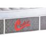 Imagem de Cama Box Queen: Colchão Molas Ensacadas Castor Pocket Light Stress Oxygen New Plush + Base CRC Suede Cinza(158x198)
