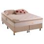 Imagem de Cama Box Queen: Colchão Molas Herval MasterPocket Ensacadas Pallace Bambu Plus + Base CRC Suede Bege(158x198)