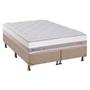 Imagem de Cama Box Queen: Colchão Molas Herval Maxspring Tower + Base CRC Suede Clean(158x198)