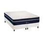 Imagem de Cama Box Queen: Colchão Molas MasterPocket Ensacadas Polar Garnet + Base CRC Courano White (158x198)
