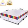 Imagem de Cama Box Queen Com Colchão A Vácuo Ortopédico Espuma Certificada 158x198x51cm BF Colchões