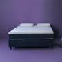 Imagem de Cama Box Queen com Colchão Mola Ensacada Guldi Firme e 2 Travesseiros Guldi Nasa Viscoelástico Azul e Branco