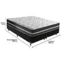 Imagem de Cama Box Queen Preto com Base Preto Classic Anjos