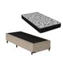 Imagem de Cama Box Solteirão Bege + Colchão Espuma D33 100x188x26