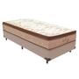 Imagem de Cama Box Solteirão Bege e Colchão Victory Molas VTECH