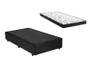 Imagem de Cama Box Solteirão Preto + Colchão Espuma D20 96x203x8