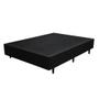 Imagem de Cama Box Solteirão SP Móveis Sintético Preto - 26x128x188