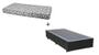 Imagem de Cama Box Solteiro 88 Tecido Sintético Preto com Colchão Nápoles Espuma D33 54x88x188