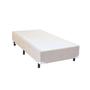 Imagem de Cama Box Solteiro Americano com Gaveta Suede Bege - 096X203